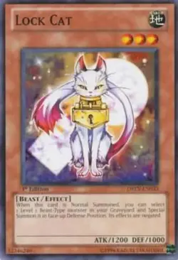 1x (NM) Lock Cat - DREV-EN033 - Common - Unlimited Edition YuGiOh - Image 1