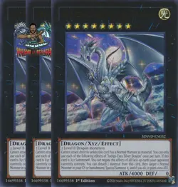 Yugioh! 3x Indigo-Eyes Silver Dragon SDWD-EN032 Ultra Rare 1st Ed NM - Image 1