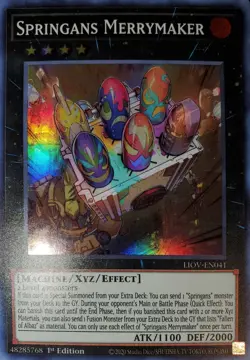 Yugioh Springans Merrymaker SR 1st Ed. LIOV-EN041 Near Mint - Image 1