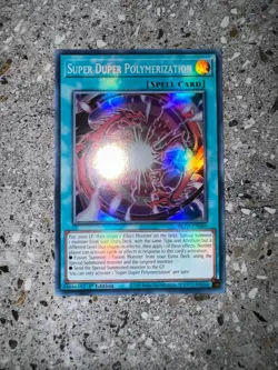 Yugioh TCG Super Duper Polymerization BLZD-EN069 Super Rare 1st Edition EU NM-M - Image 3