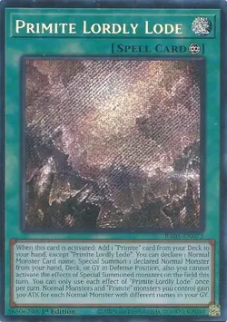 Primite Lordly Lode - RA05-EN072 - NM - Secret Rare - 1st ed - Yugioh - Image 1