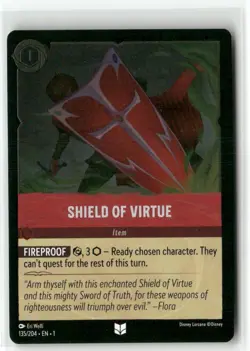 Shield of Virtue 135/204 Foil The First Chapter Disney Lorcana TCG - Image 1