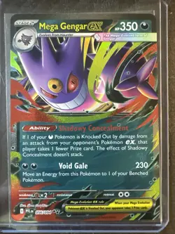 Mega Gengar Ex Full Art Pokemon Card 056/094 Ultra Rare NM/Mint Condition - Image 1
