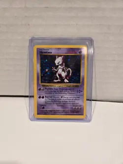 Mewtwo Holo Rare [Shadowless] 10/102 Base Set 1999 Vintage Pokemon Card MP - Image 1