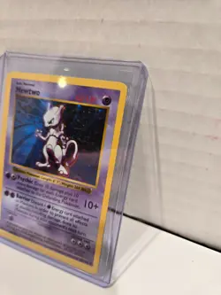 Mewtwo Holo Rare [Shadowless] 10/102 Base Set 1999 Vintage Pokemon Card MP - Image 3