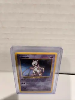 Mewtwo Holo Rare [Shadowless] 10/102 Base Set 1999 Vintage Pokemon Card MP - Image 4