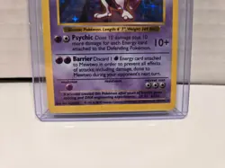 Mewtwo Holo Rare [Shadowless] 10/102 Base Set 1999 Vintage Pokemon Card MP - Image 5