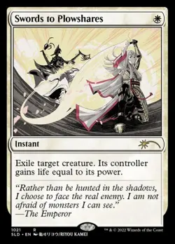 Swords to Plowshares (1021) -Foil Near Mint MTG Secret Lair - Image 1