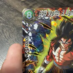 DBS Card Game SS4 Vegito, A Light in the Dark Dawn of the Z-Legends Secret Rare - Image 4