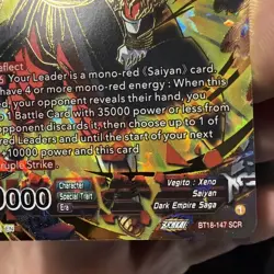 DBS Card Game SS4 Vegito, A Light in the Dark Dawn of the Z-Legends Secret Rare - Image 5