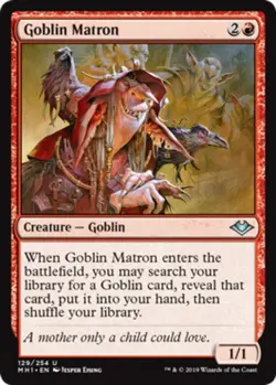 1x Goblin Matron - Foil NM-Mint, English Modern Horizons MTG Magic - Image 1