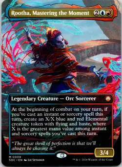 Rootha Mastering the Moment (Borderless) M Commander: Secrets of Strixhaven 8 NM - Image 1