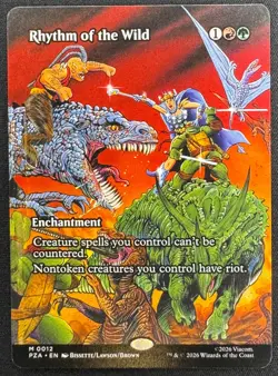 MTG Rhythm of the Wild Borderless M‑0012 NM Mythic TMNT Source Material - Image 1