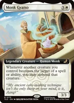 extended art MONK GYATSO 0173 Avatar The Last Airbender MTG Magic - Image 1