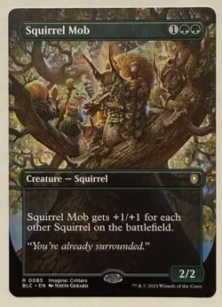 Squirrel Mob Borderless - Commander: Bloomburrow MTG - Image 1