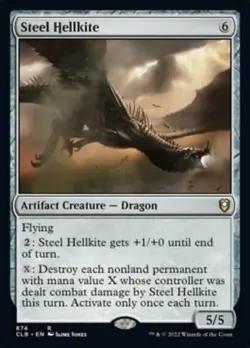Steel Hellkite [Commander Legends: Battle for Baldur's Gate] Near Mint - Image 1
