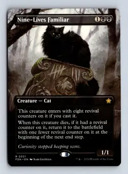 Nine-Lives Familiar (Borderless) 321 R Foundations Magic: The Gathering NM/M - Image 1