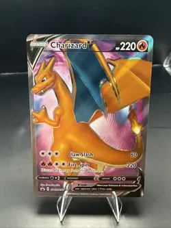 Pokemon TCG Charizard v SWSH050 Black Star Promo Full Art - Image 2