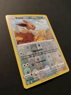 Eevee 125/203 NM Reverse Holo 2021 Pokemon SWSH Evolving Skies - w/ Rayquaza! - Image 3