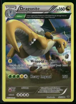 2015 Pokemon XY Roaring Skies Dragonite 52/108 Delta Plus Rare Holo - Image 1