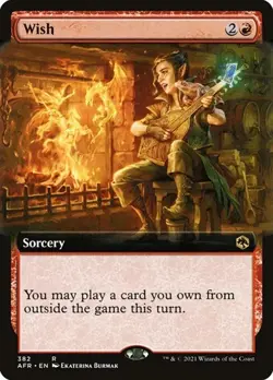 Wish - Extended Art AFR NM MTG - Image 1