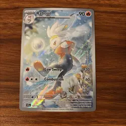 Raboot Illustration Rare Stellar Crown Pokemon 147/142 Near Mint NM Condition - Image 1