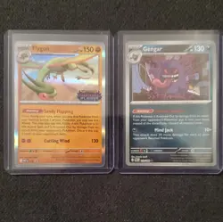Pokemon TCG 2 Holo Promo Cards Lot English Flygon 016 Gengar 050/088 - Image 1
