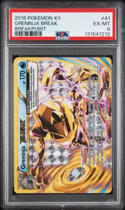 2016 POKEMON XY BREAKPOINT #41 GRENINJA BREAK PSA 6 - Image 1