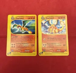 Charizard Expedition 39/165 + 40/165 Pokemon e-Reader English WOTC - Image 1