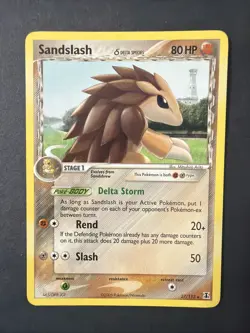 Pokemon Sandslash 27/113 2005 Delta Species Unlimited Regular Rare - Image 1