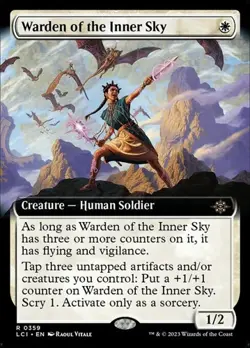 Warden of the Inner Sky - Extended Art LCI NM MTG - Image 1