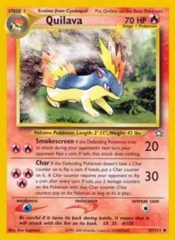 Quilava - 47/111 - Uncommon - Unlimited Edition LP, English Pokemon Neo Genesis - Image 1