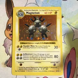 Pokemon Magneton Base Set shadowless Holo - Image 1