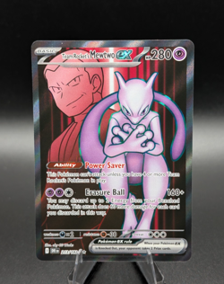 Pokemon TCG: Team Rocket's Mewtwo EX 213/182 Destined Rivals Full Art - Image 1