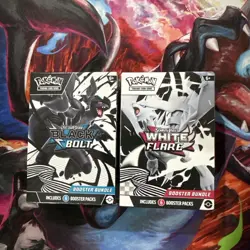 Pokemon TCG Black Bolt & White Flare Booster Bundles New Sealed - Image 1
