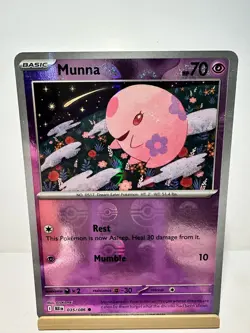 Munna (Poke Ball Pattern) 035/086 Holo Common SV: Black Bolt Pokemon Near Mint - Image 1