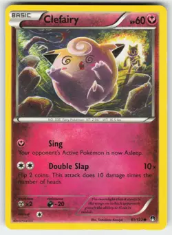 Clefairy 81/122 Common BREAKpoint Pokemon Lightly Played - Image 1