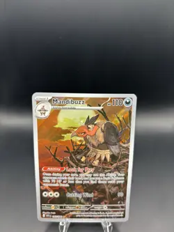 Mandibuzz 145/086 Holo Illustration Rare White Flare Pokemon Near Mint - Image 2