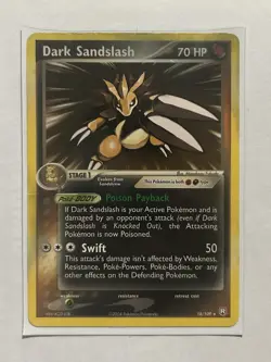 Pokemon TCG Dark Sandslash 18/109 Team Rockets Returns LP - Image 1