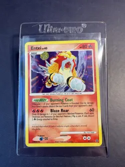 2007 Pokemon Diamond & Pearl Secret Wonders 4 Entei Reverse Holo - Image 3