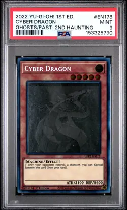 2022 YU-GI-OH! GFP2-GHOSTS FROM THE PAST: THE 2ND HAUNTING CYBER DRAGON PSA 9 - Image 1