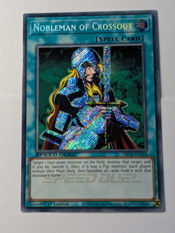 FRESH Yugioh Nobleman of Crossout SBCB-EN138 Secret Rare 1st Edition Near Mint - Image 1