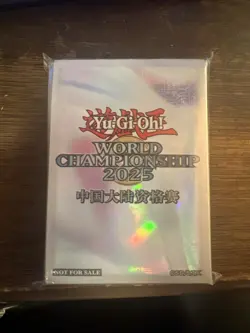 Yugioh World Championship 2025 Sleeves 70cts China Region Sealed Official Konami - Image 1
