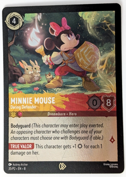 Disney Lorcana MINNIE MOUSE DARING DEFENDER 35/P2 Foil Reign Jafar Promo NM/M - Image 1