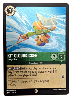 Disney Lorcana KIT CLOUDKICKER Tough Guy 26/P1 Cold Foil Promo NM/M - Image 1