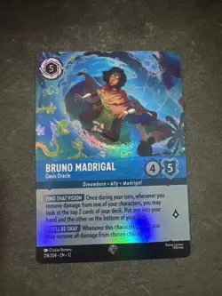 Bruno Madrigal - Oasis Oracle - 218/204 - Epic Disney Lorcana Wilds Unknown - Image 1