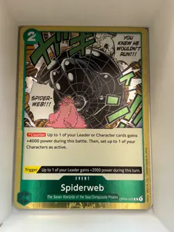 OP04-035 Spiderweb English R One Piece TCG Card Game - Image 1