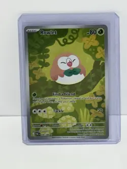 The Pokemon Company Rowlet 090/088 POR Basic 80 HP Find a Friend Tackle Card - Image 1