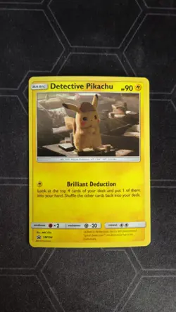 Detective Pikachu SM194 Holo Promo Pokemon Card NM - Image 1