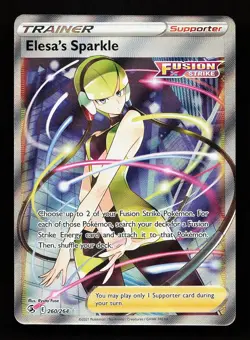 Elesa's Sparkle 260/264 Ultra Rare Fusion Strike Pokemon Card - Image 1